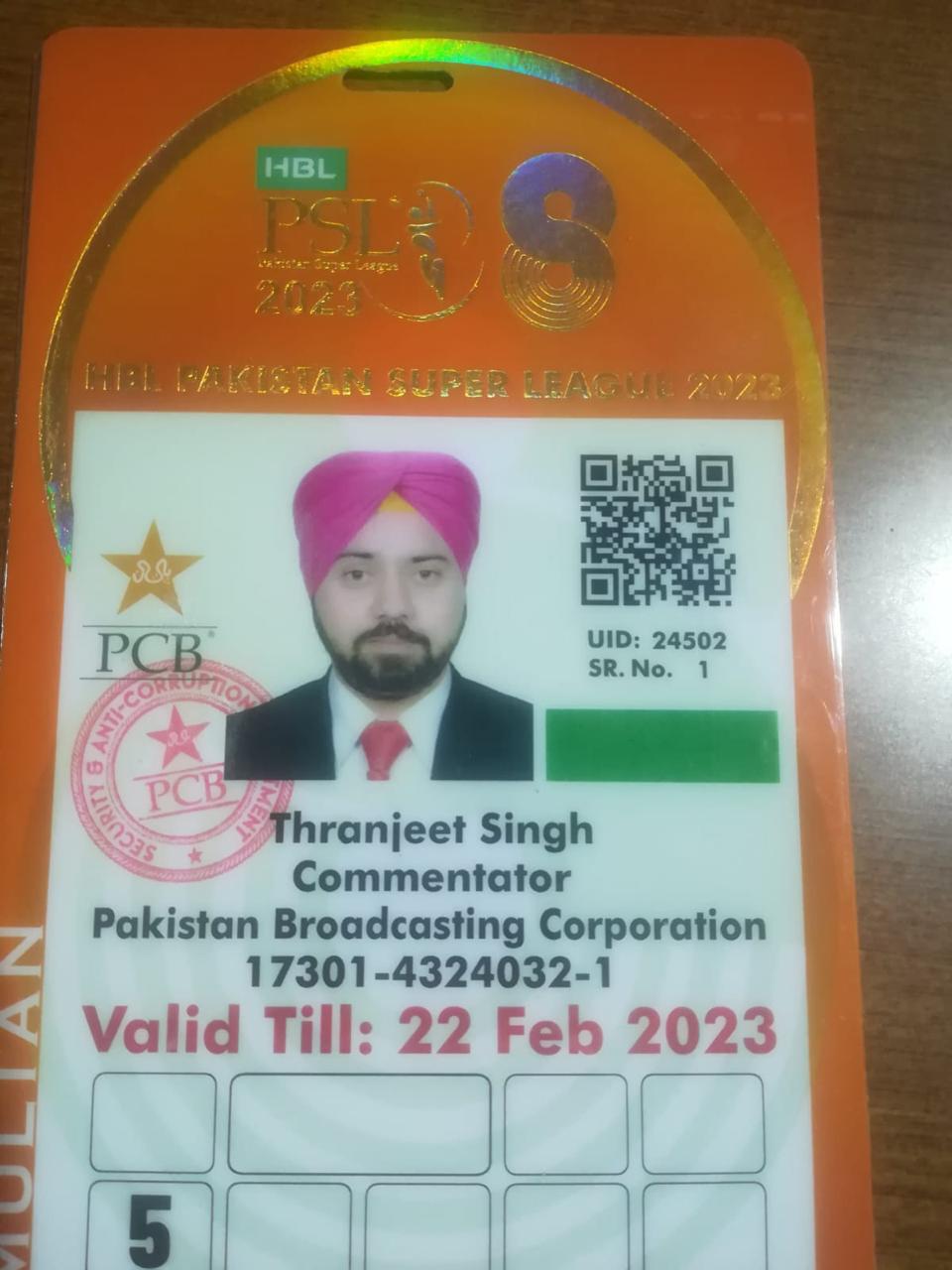 PSL 2023 Commentator ID
